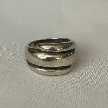 Retired James Avery wrap design statement ring - image 1