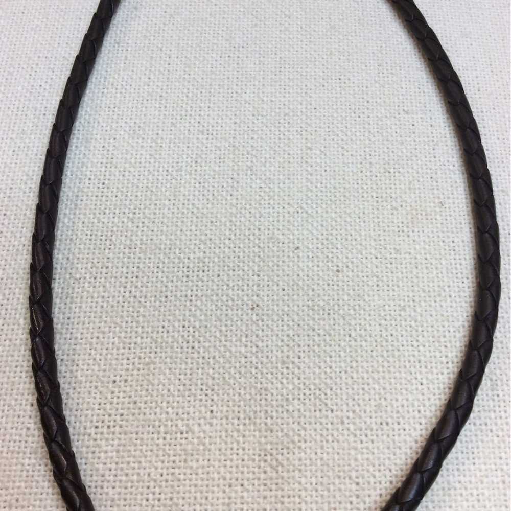 Silpada Rare Vintage Leather Necklace - image 4