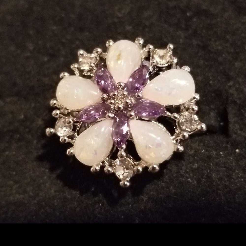 Vintage Natural Australian & Amethyst with CZ'S F… - image 1