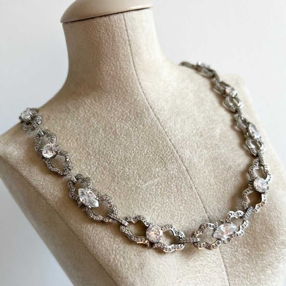 Vintage Carolee Austrian Crystal Pavé Necklace - image 3