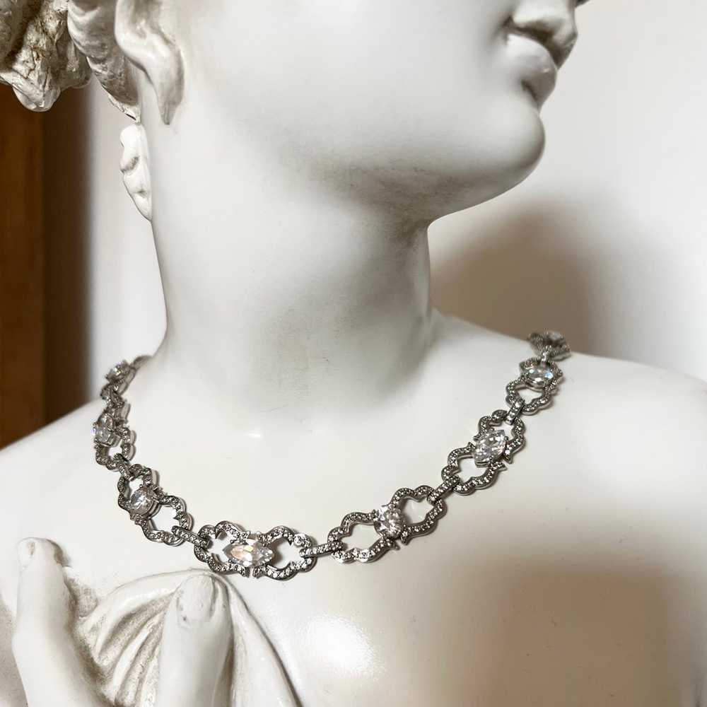 Vintage Carolee Austrian Crystal Pavé Necklace - image 9