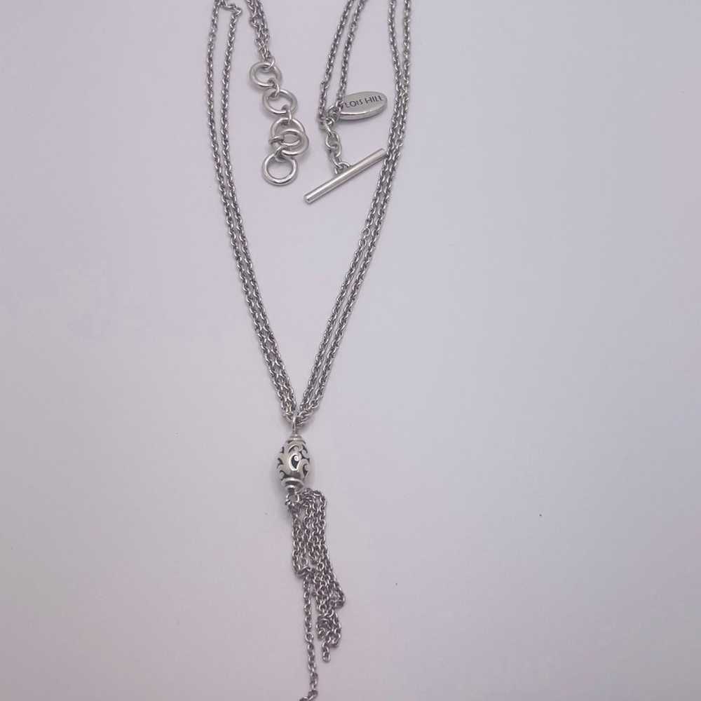 Lois Hill Sterling Silver Tassel Necklace - image 10