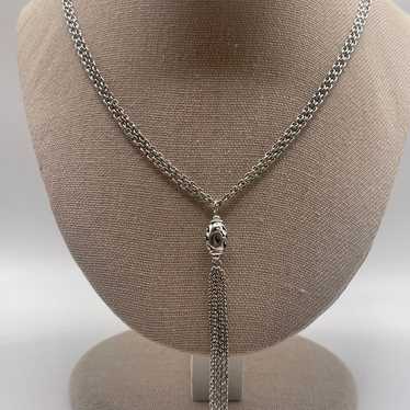 Lois Hill Sterling Silver Tassel Necklace - image 1