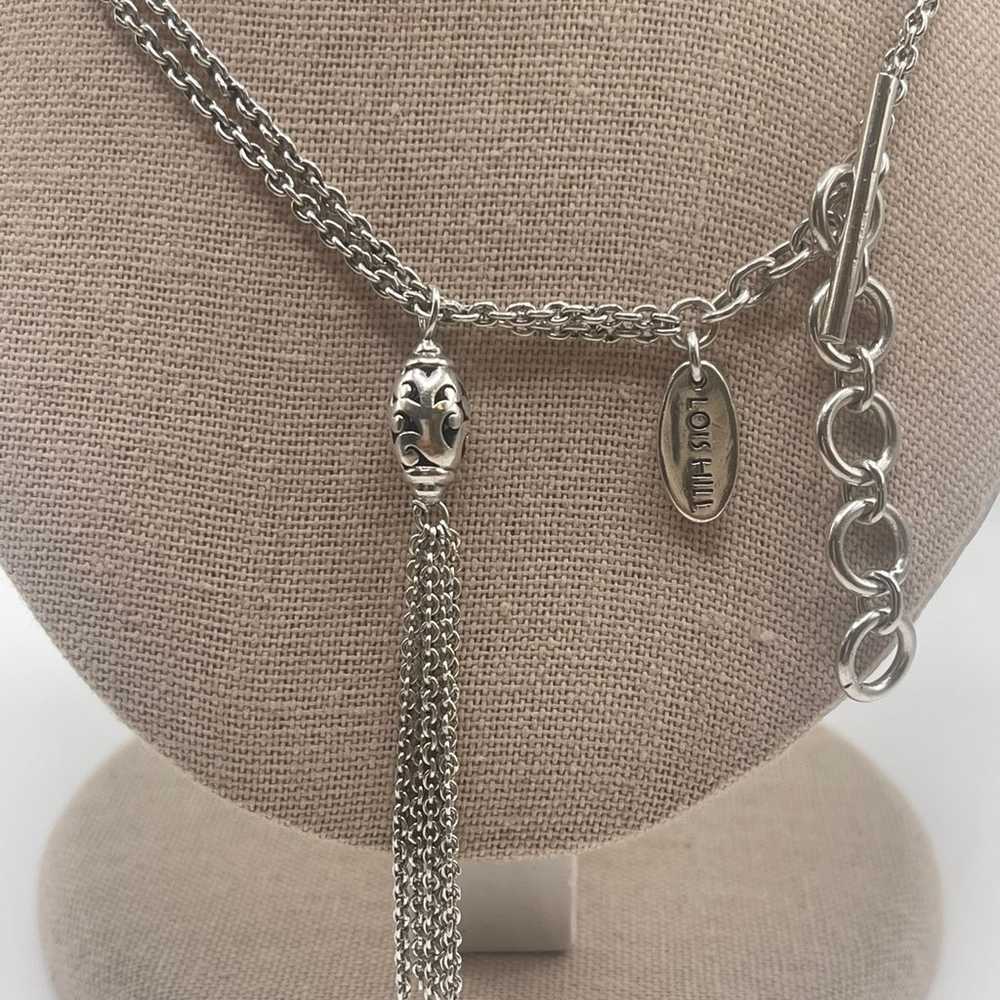 Lois Hill Sterling Silver Tassel Necklace - image 3