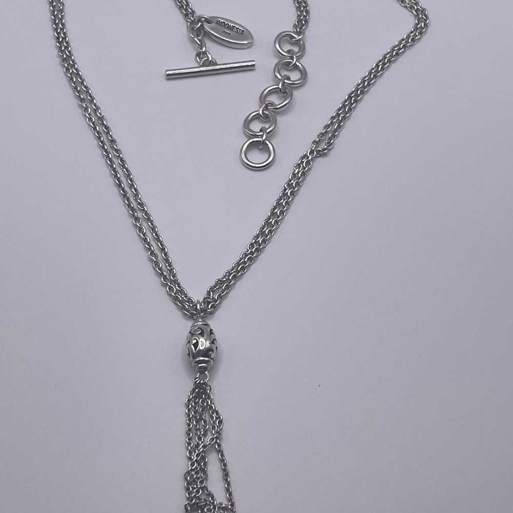 Lois Hill Sterling Silver Tassel Necklace - image 5