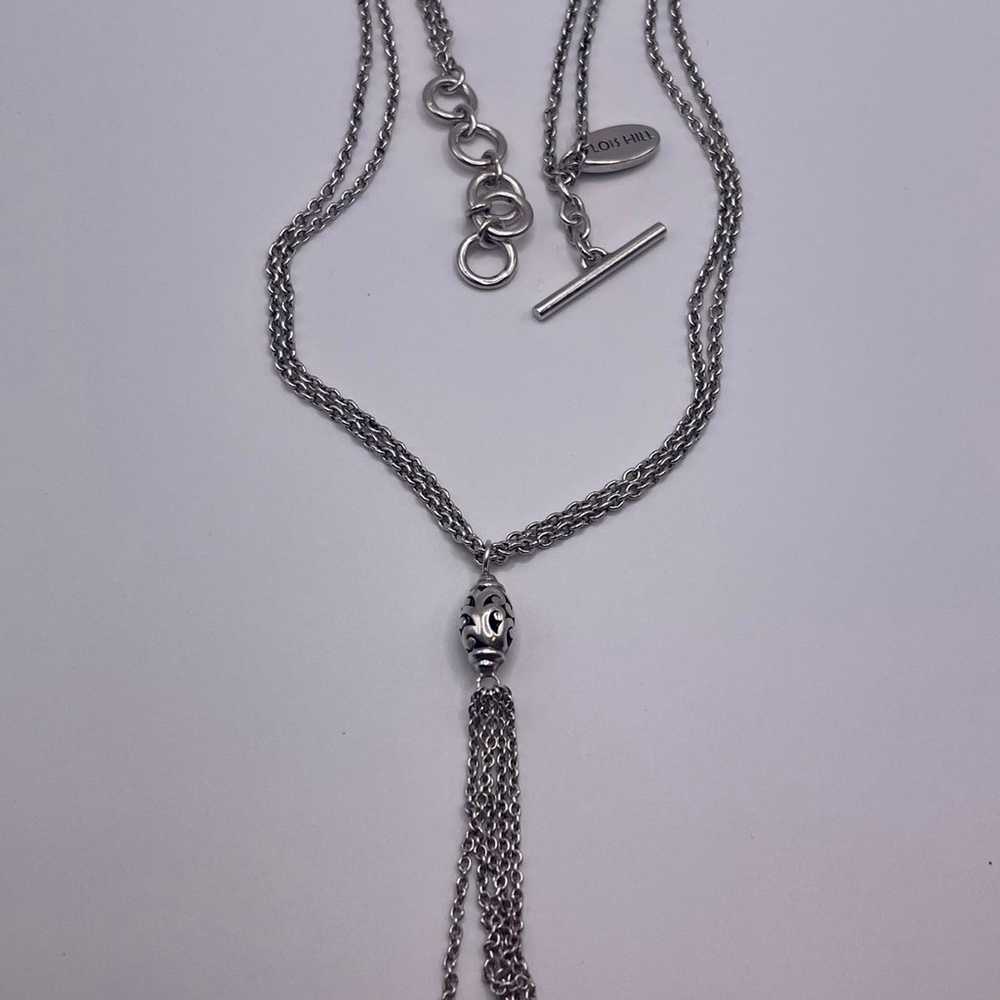 Lois Hill Sterling Silver Tassel Necklace - image 9