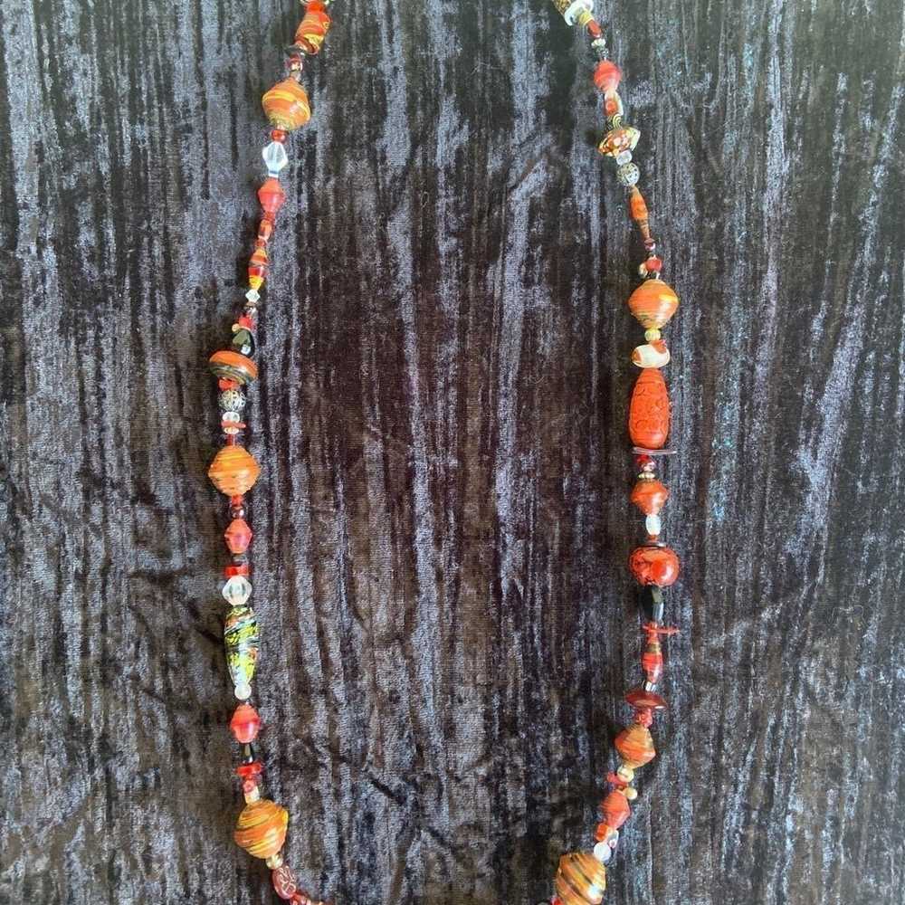 World Tribe Red Treasure Necklace - image 1