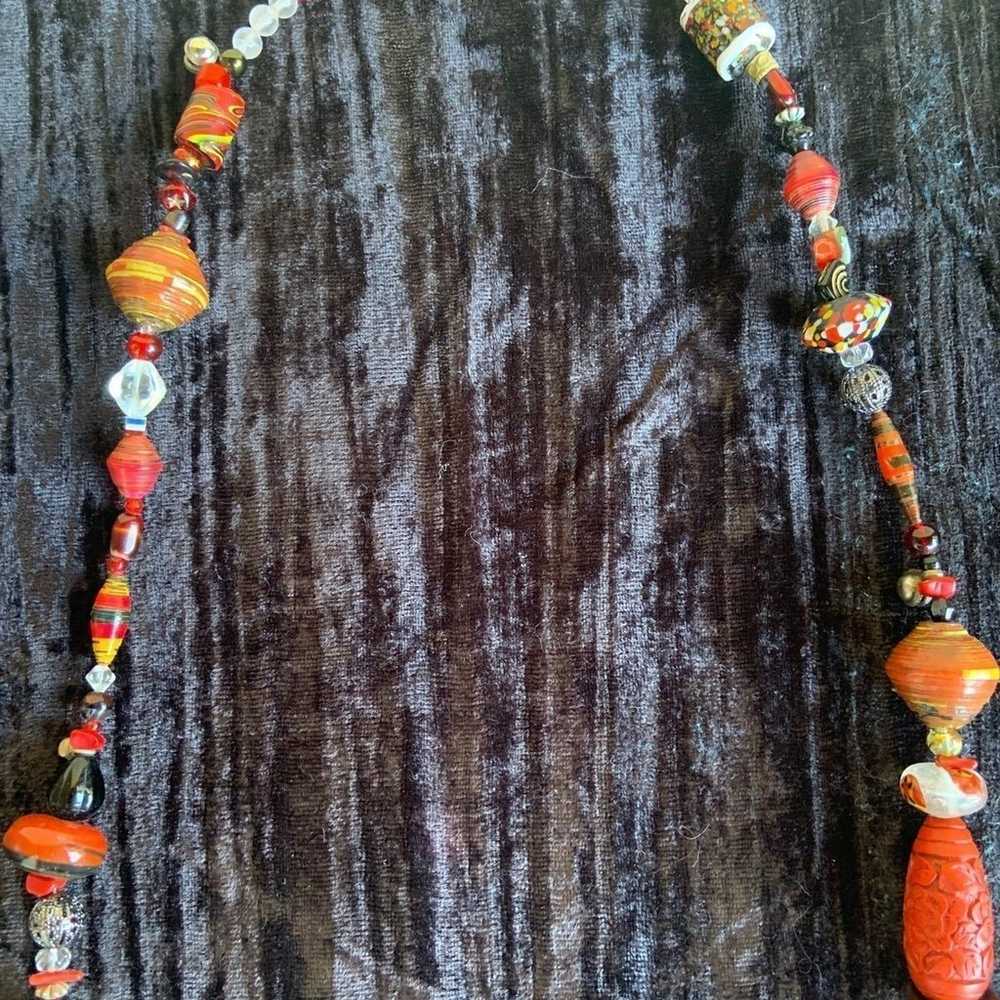 World Tribe Red Treasure Necklace - image 3