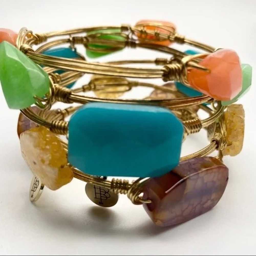 5 BOURBON AND BOWEties stacking Bangle Bracelets - image 1