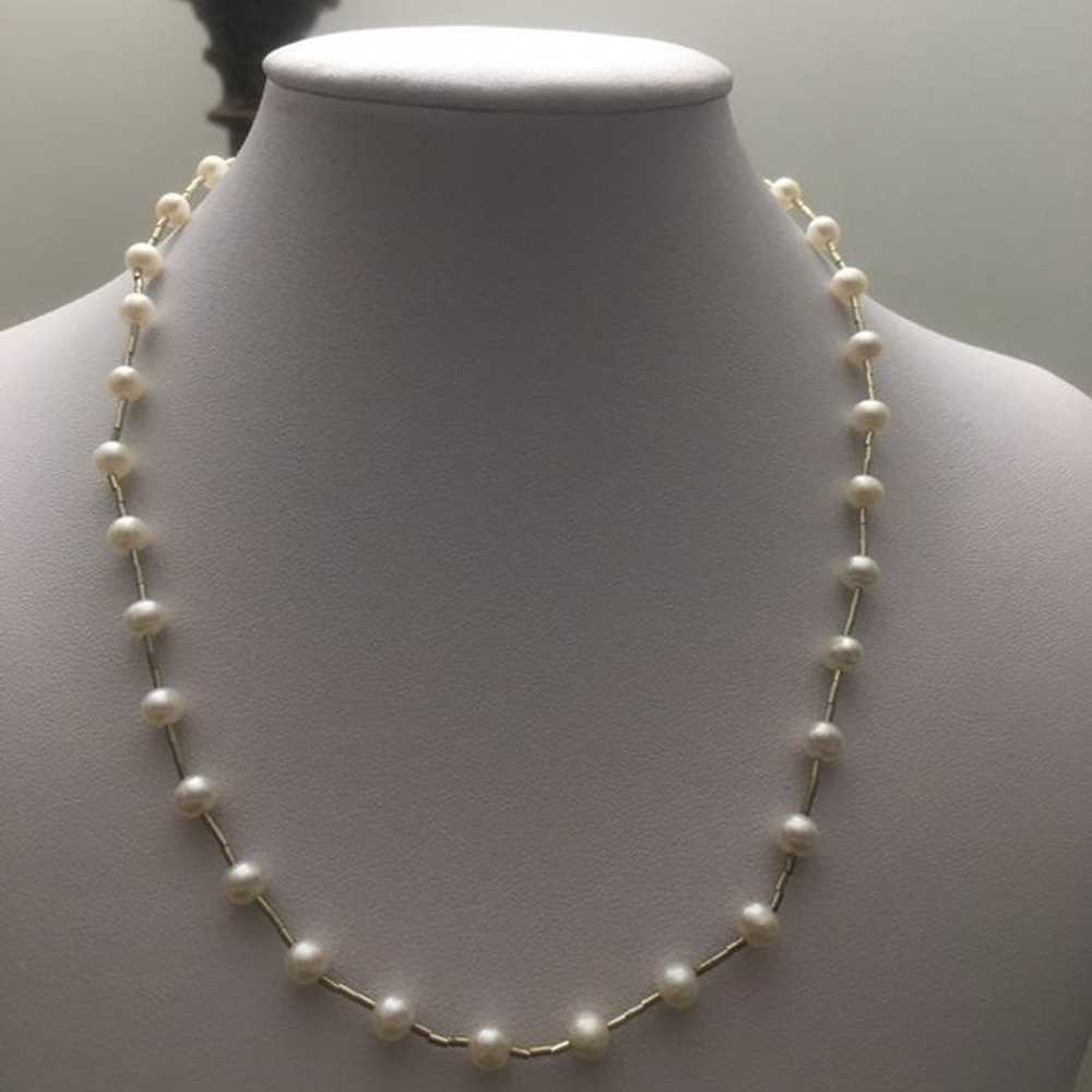 Natural Culture Pearls Vintage Necklace - image 1