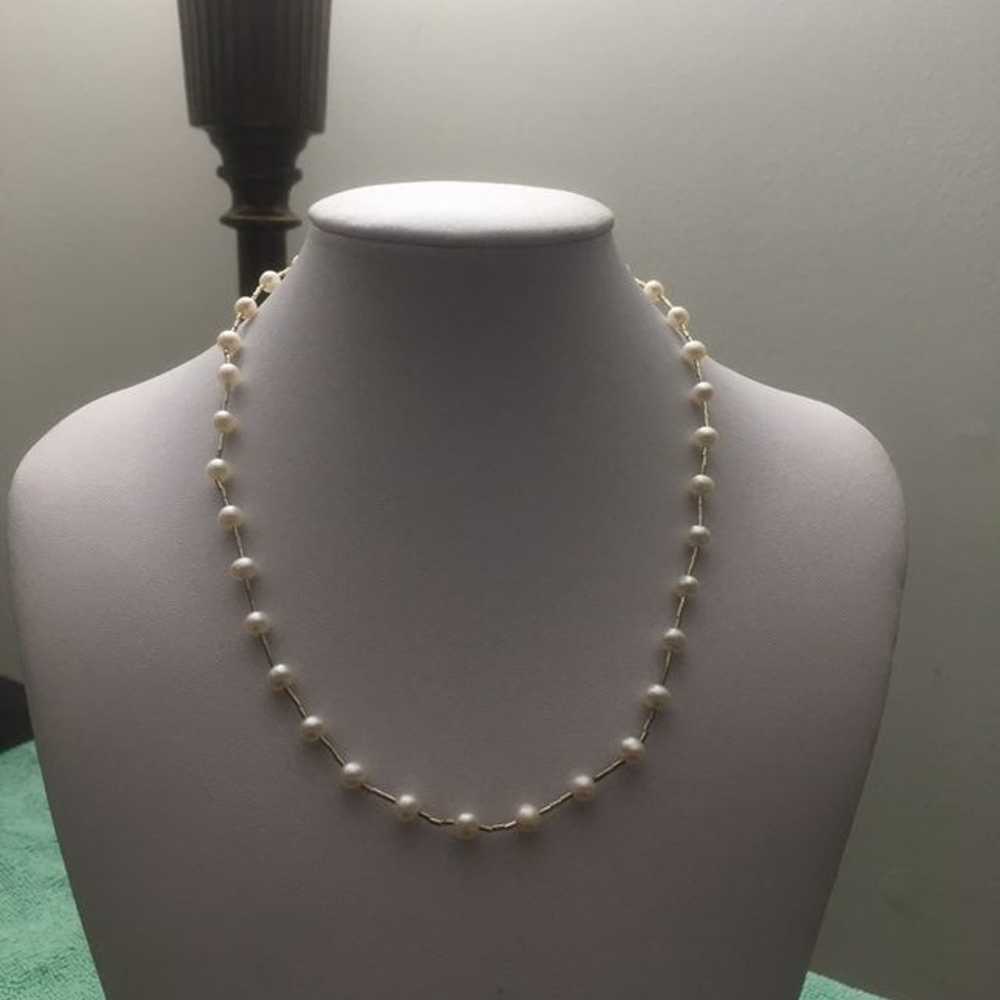 Natural Culture Pearls Vintage Necklace - image 2