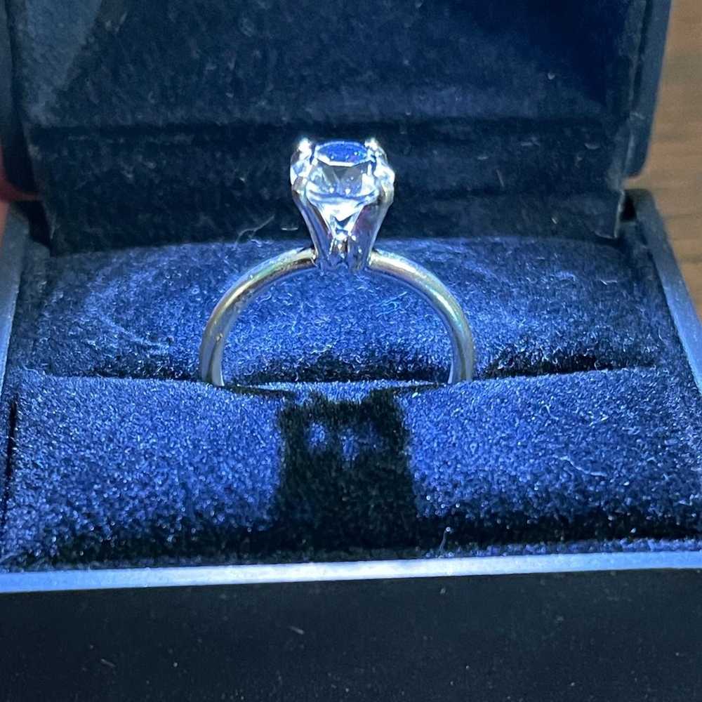 Vintage Uncas Co. Cubic Zirconia Solitaire Ring - image 1