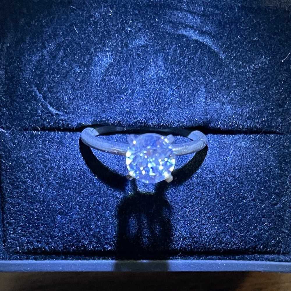 Vintage Uncas Co. Cubic Zirconia Solitaire Ring - image 9