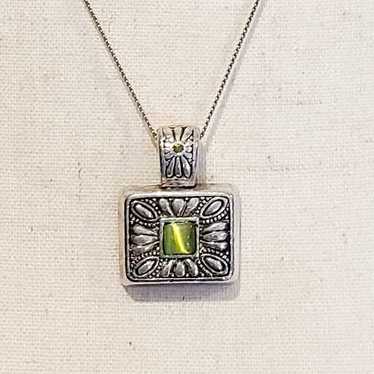 Vintage square pendant,w/earrings - image 1