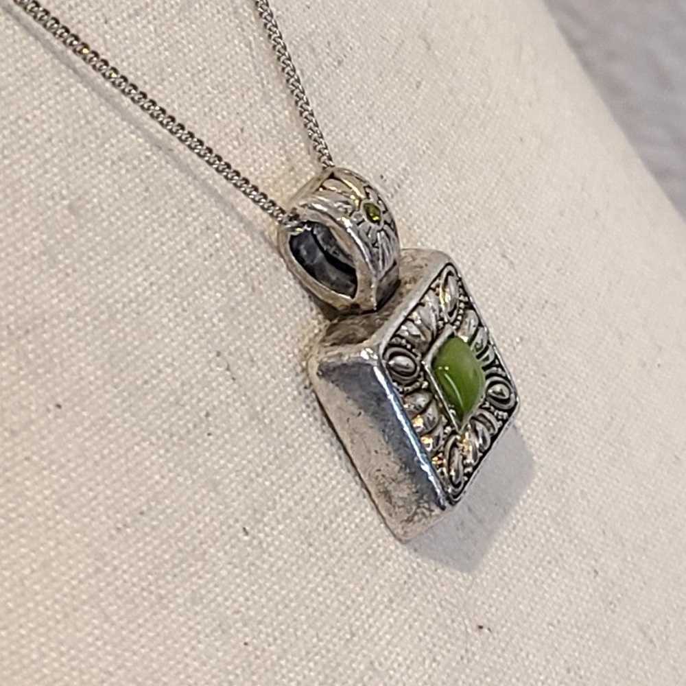 Vintage square pendant,w/earrings - image 4