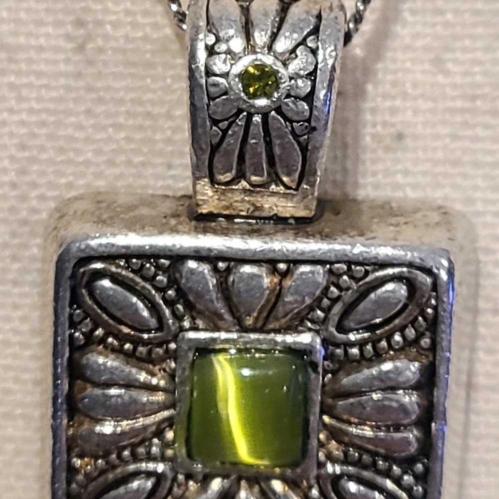 Vintage square pendant,w/earrings - image 7