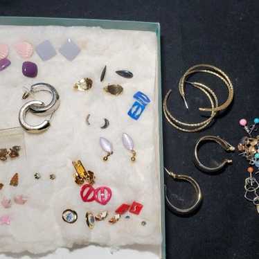 Lot of 39 pair of Vintage Earrings