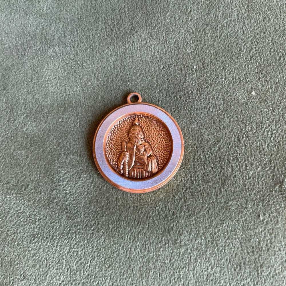 Vintage St. Jude pendant/medal. St. Jude Shrine, … - image 1