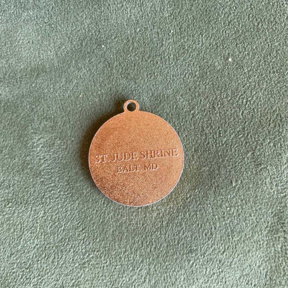 Vintage St. Jude pendant/medal. St. Jude Shrine, … - image 2