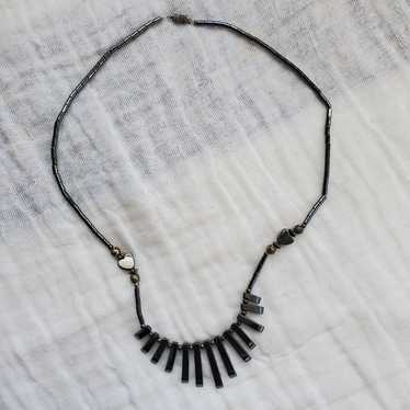 STUNNING VINTAGE  HEMATITE  NECKLACE!!! - image 1