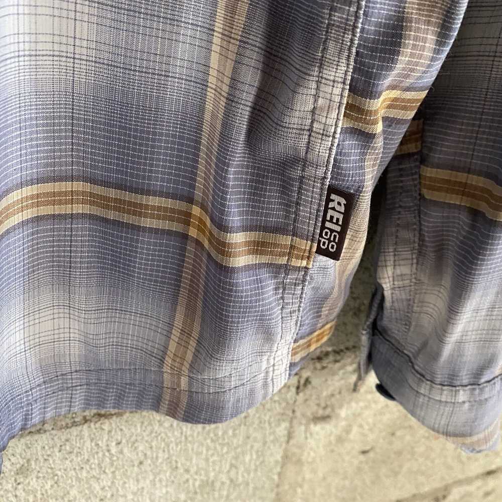 Rei REI Coop Shirt Men Large Blue Plaid Window St… - image 6