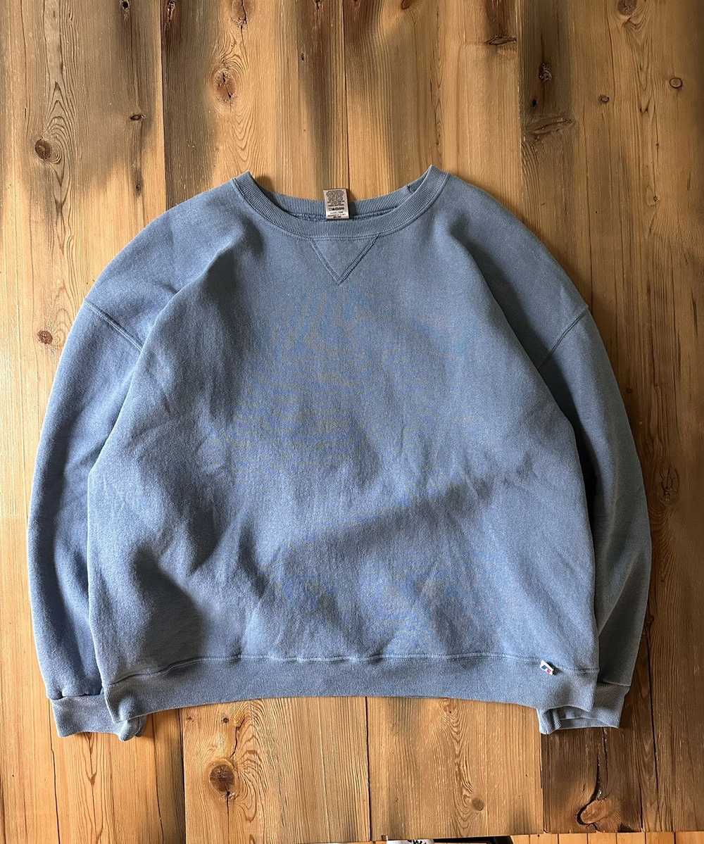 Russell Athletic 2000s Baby Blue Russell Crewneck - image 1