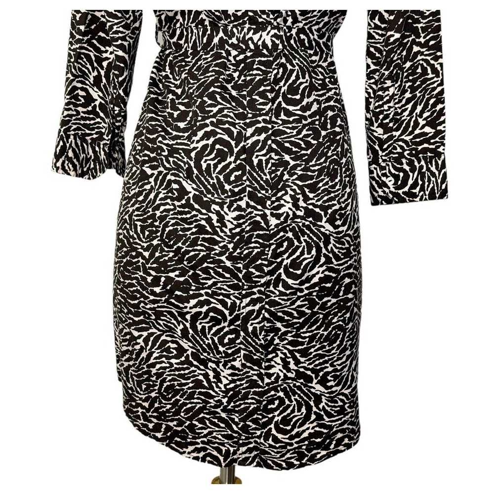 Other MG SILK Collection Zebra Print Collared Min… - image 8