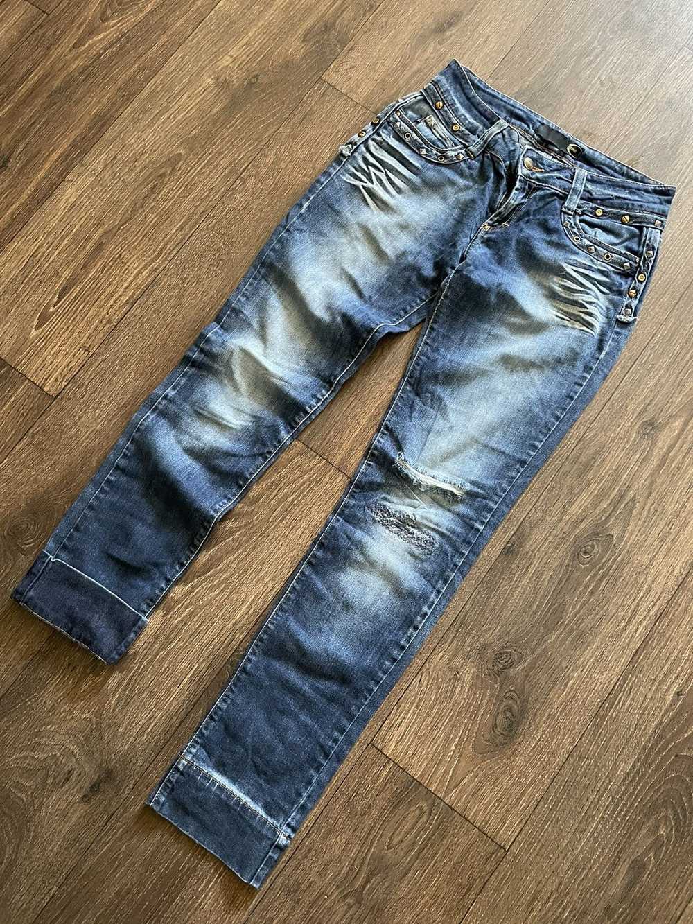 Just Cavalli × Roberto Cavalli Distressed Bootcut… - image 2