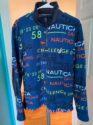 Nautica 1/4 Zip Pullover Printed Casual