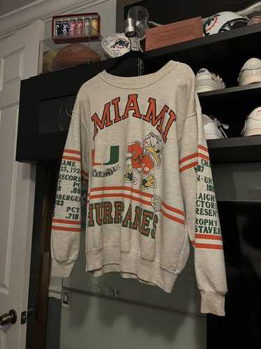 Vintage Miami Hurricanes First Championship Crewne