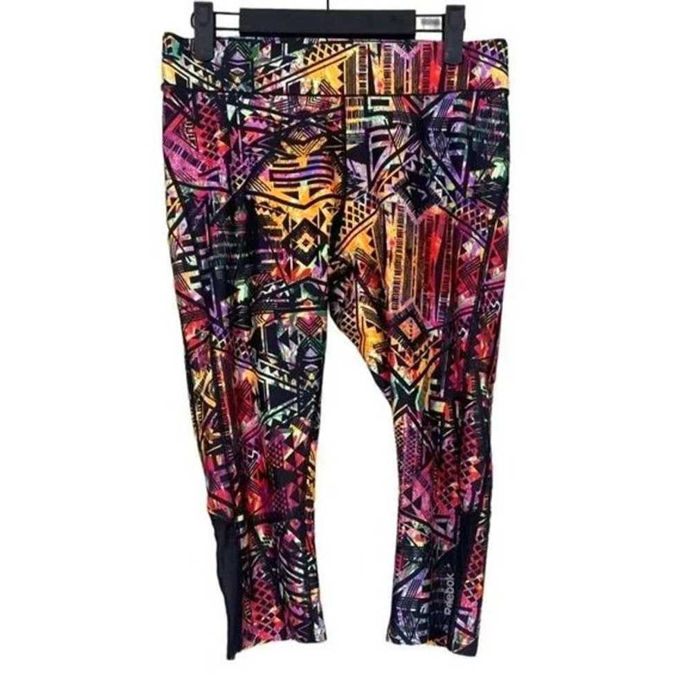 Reebok Reebok Y2K Style Novelty Capri Legging Pan… - image 11