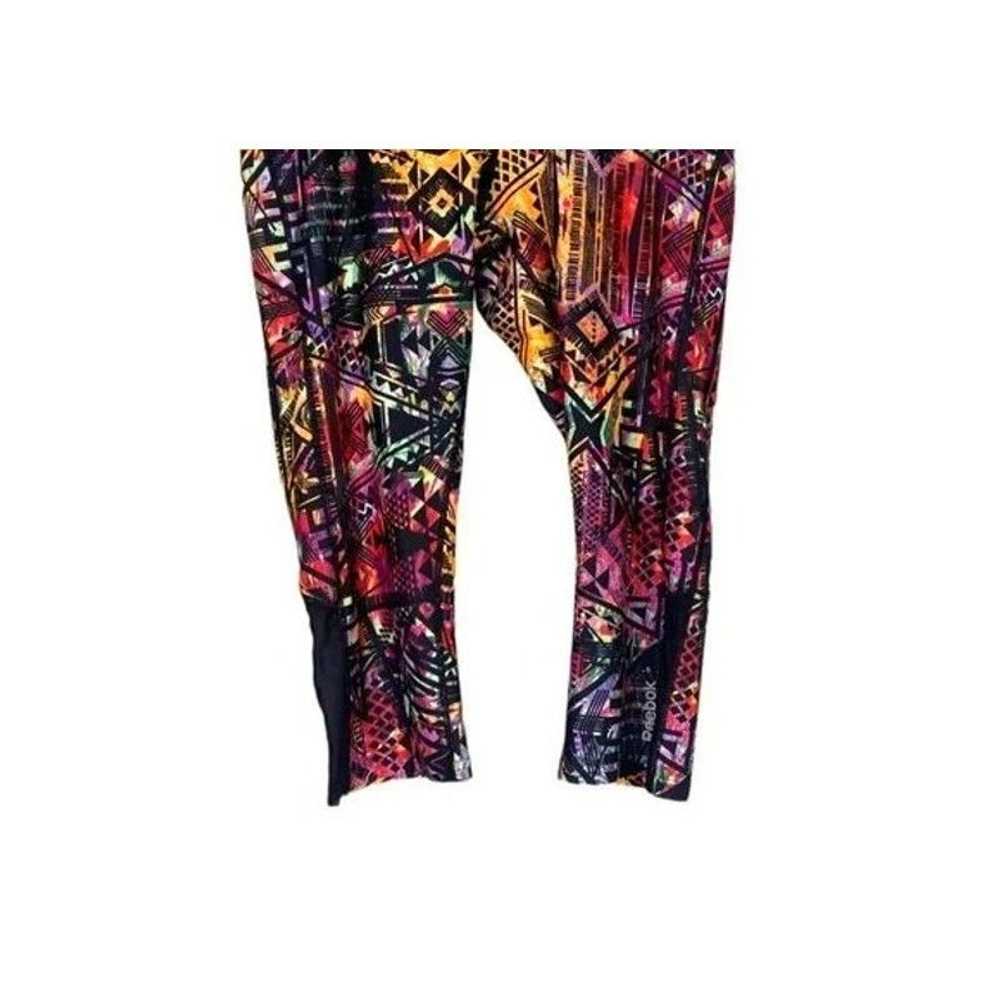 Reebok Reebok Y2K Style Novelty Capri Legging Pan… - image 3