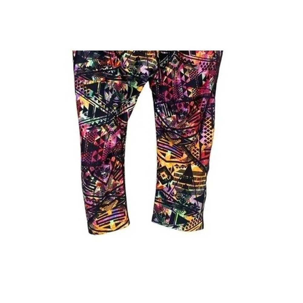 Reebok Reebok Y2K Style Novelty Capri Legging Pan… - image 9