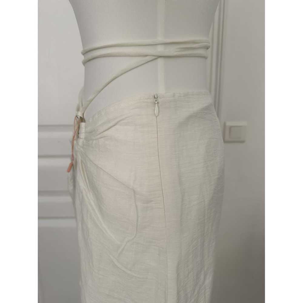 Cult Gaia Linen mid-length skirt - image 4