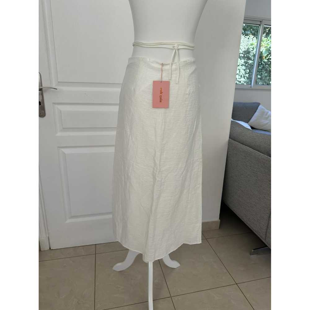 Cult Gaia Linen mid-length skirt - image 6