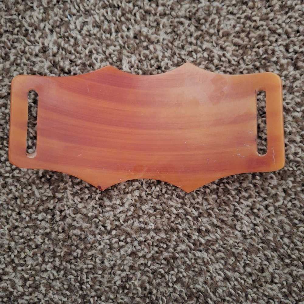 1930s Bakelite belt buckle - image 2