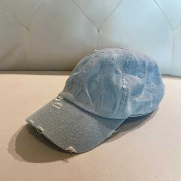 Distressed Denim Hat - image 1