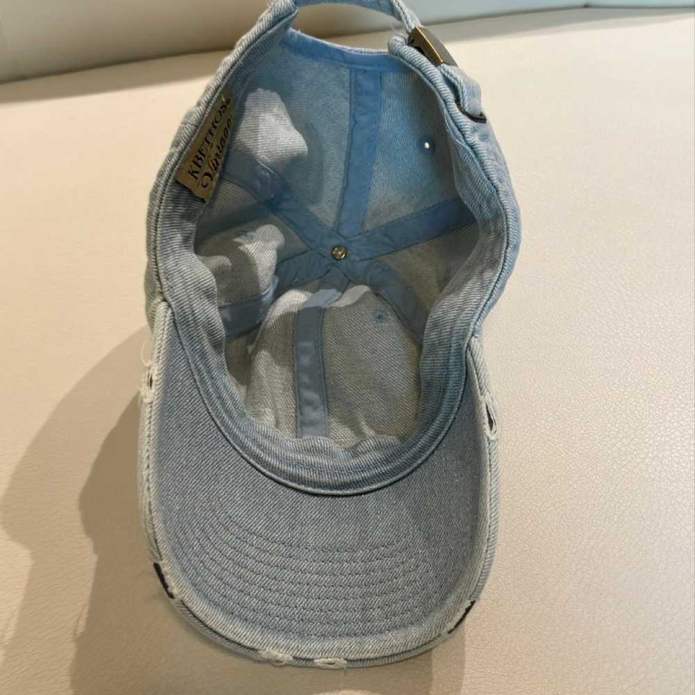 Distressed Denim Hat - image 5