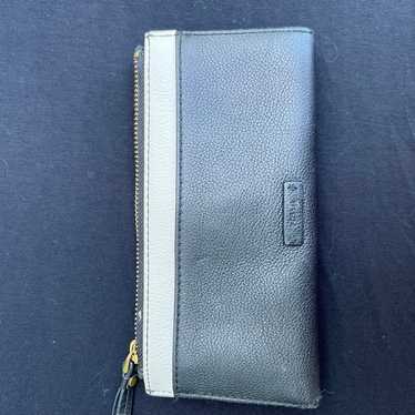 Fossil wallet black and white - image 1