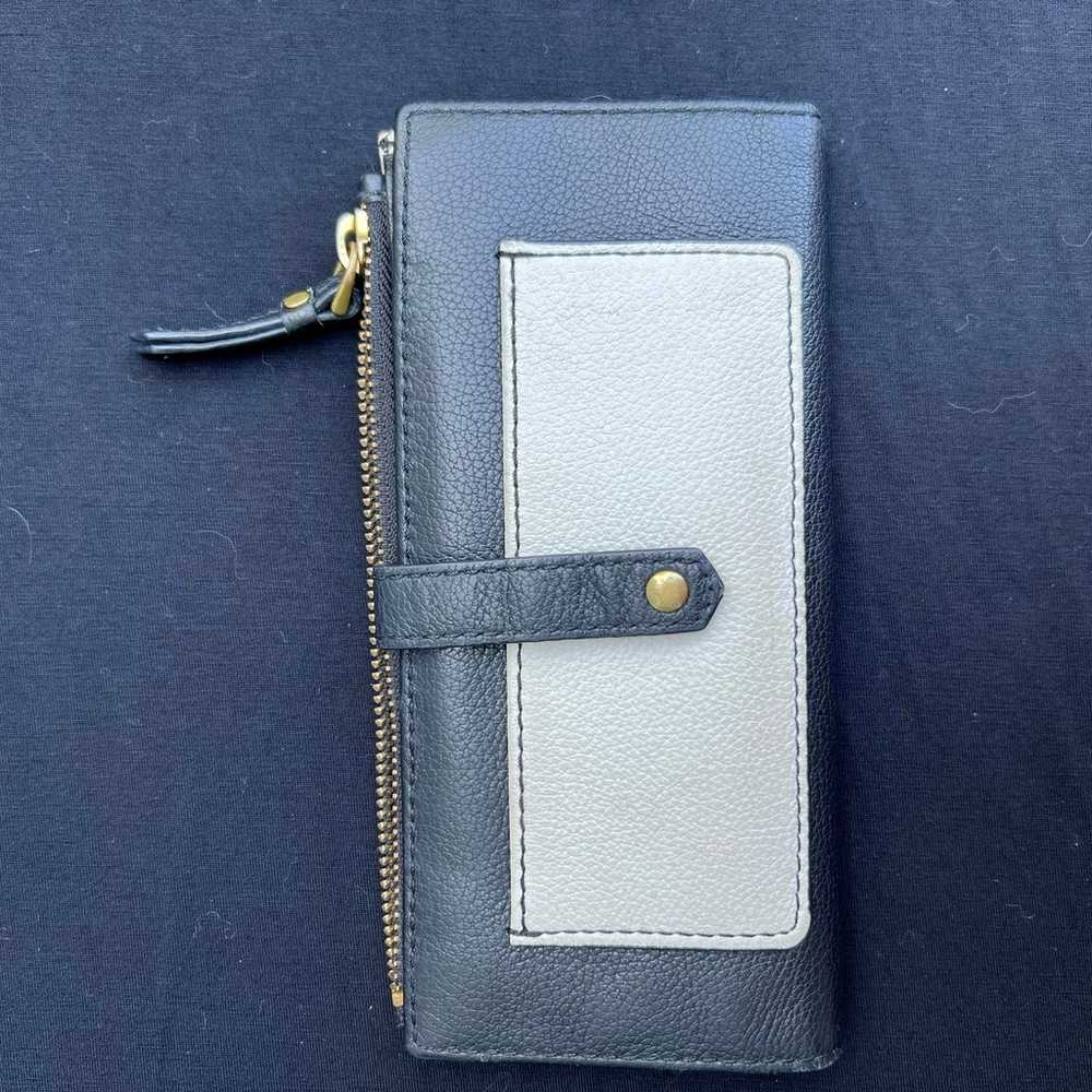 Fossil wallet black and white - image 3