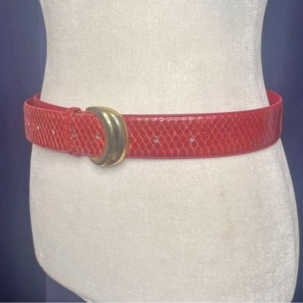 80s Snakeskin Belt - image 2