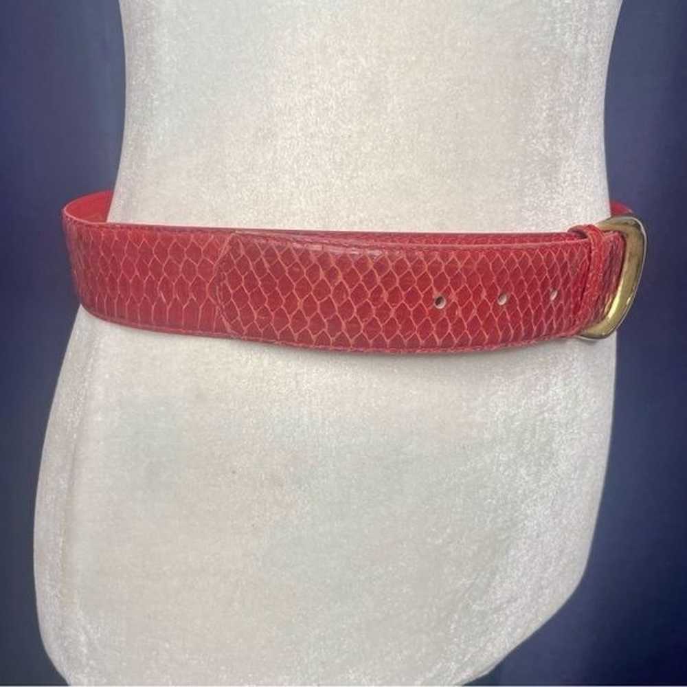 80s Snakeskin Belt - image 3