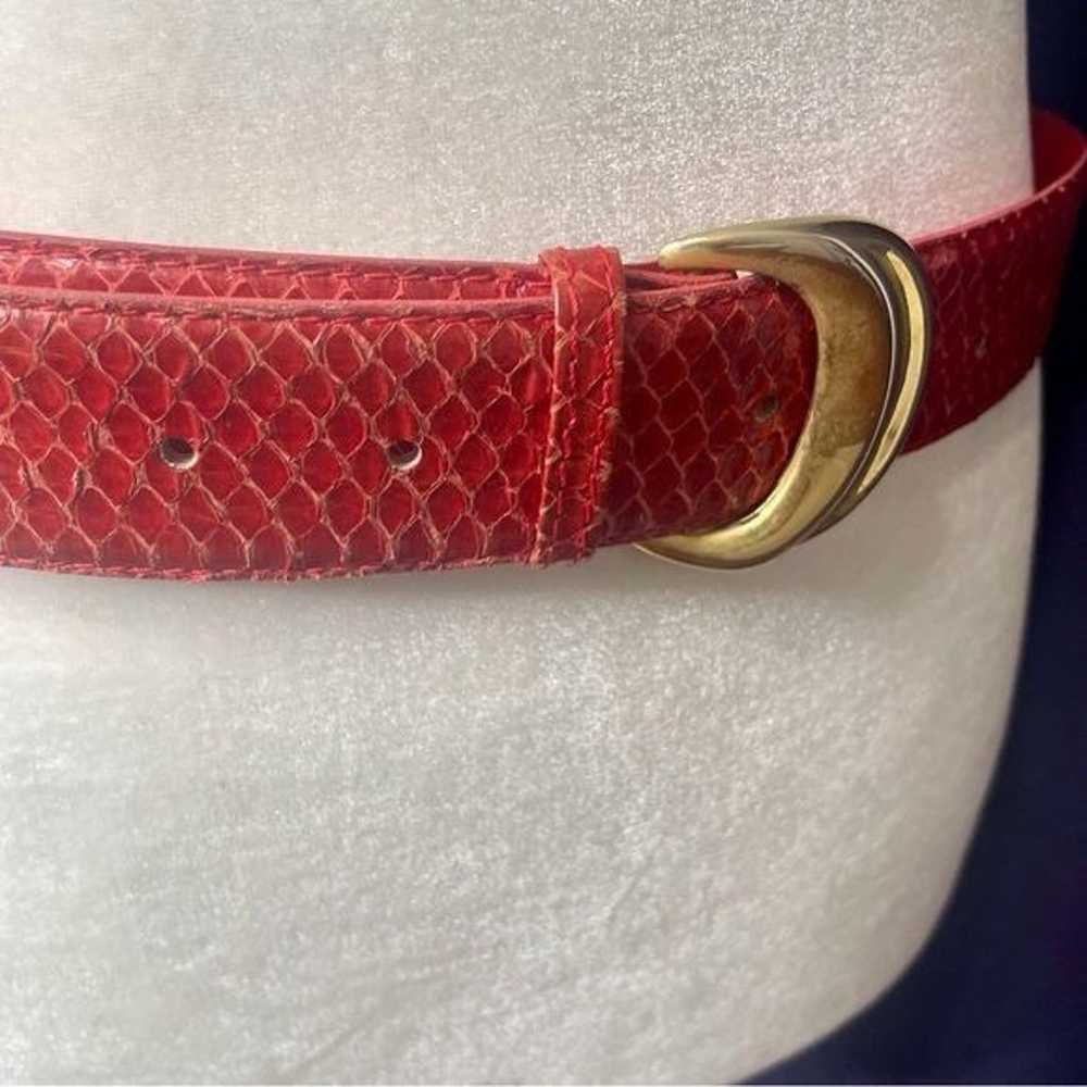 80s Snakeskin Belt - image 4