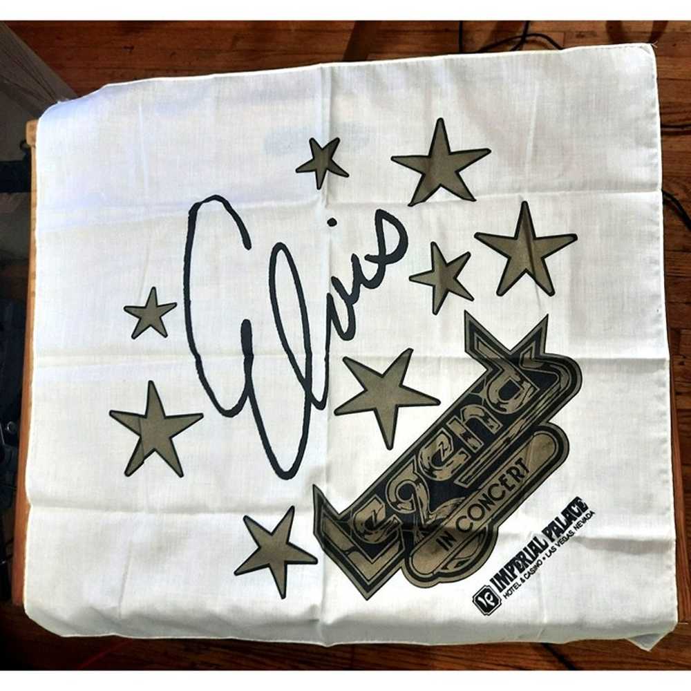 Vintage Elvis Handkerchief Legends in Concert Imp… - image 1