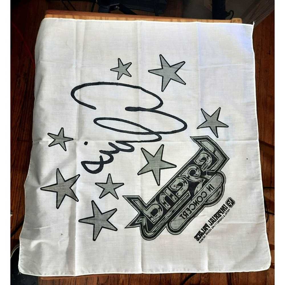 Vintage Elvis Handkerchief Legends in Concert Imp… - image 2