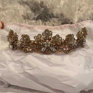 Vintage Embellished Tiara - image 1