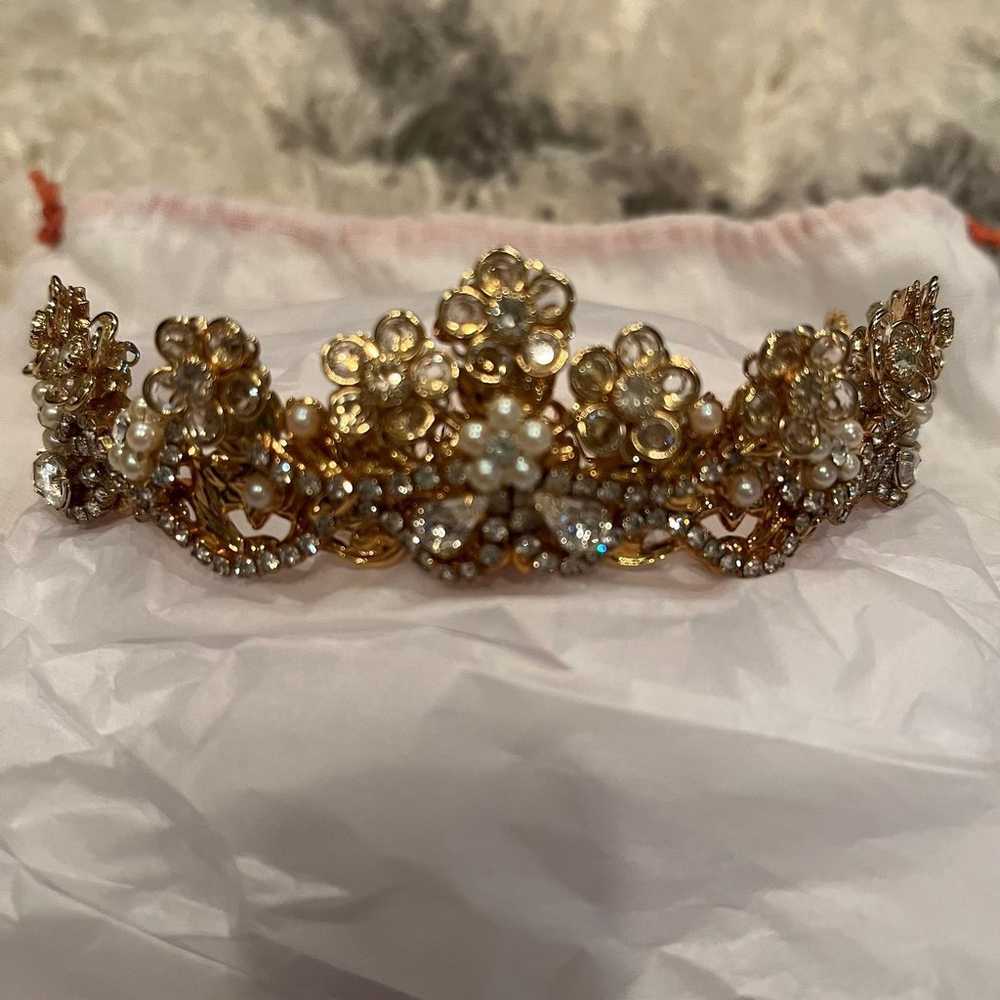 Vintage Embellished Tiara - image 2