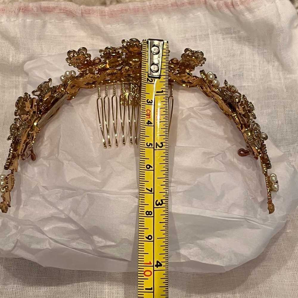 Vintage Embellished Tiara - image 7