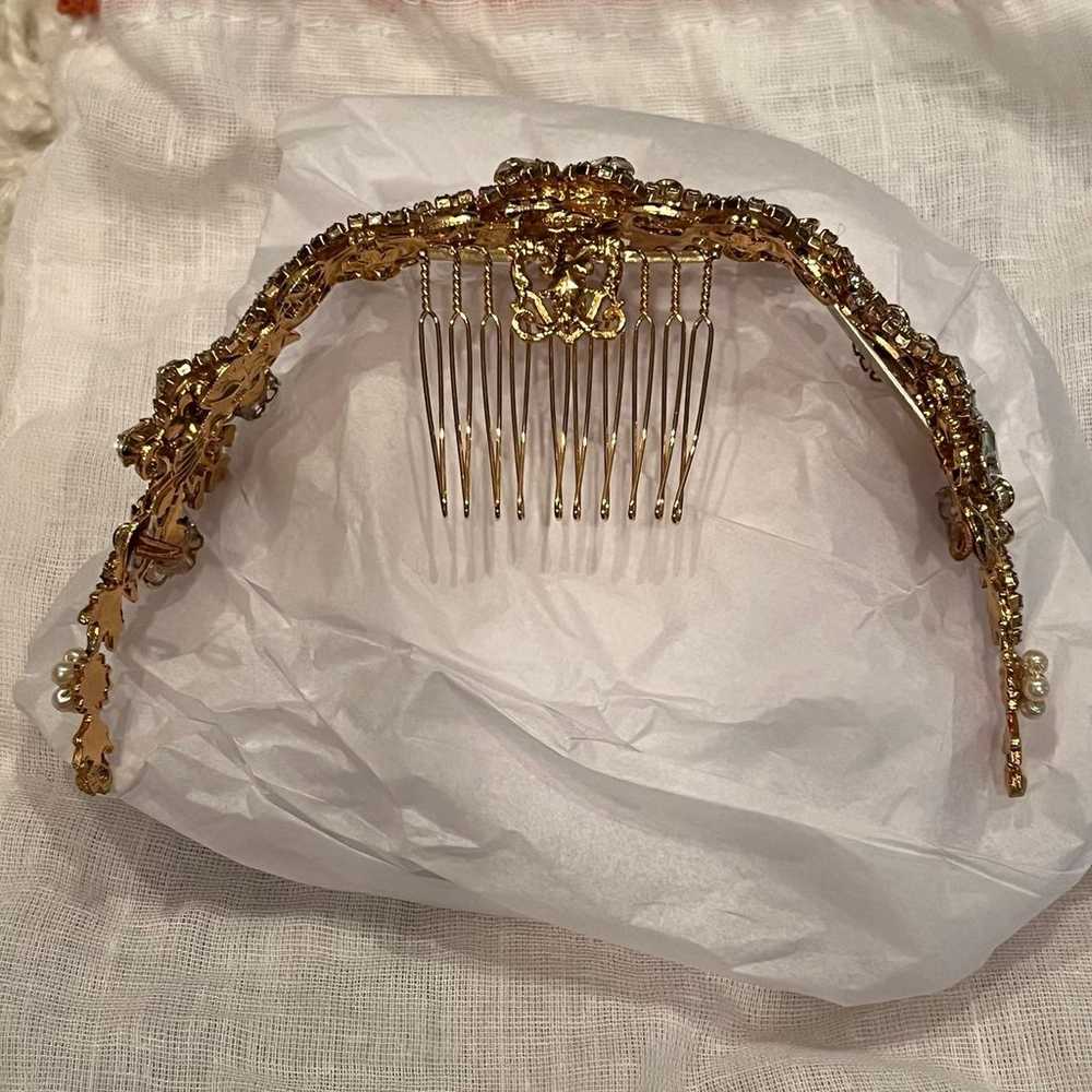 Vintage Embellished Tiara - image 8