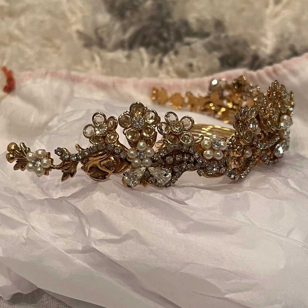 Vintage Embellished Tiara - image 9